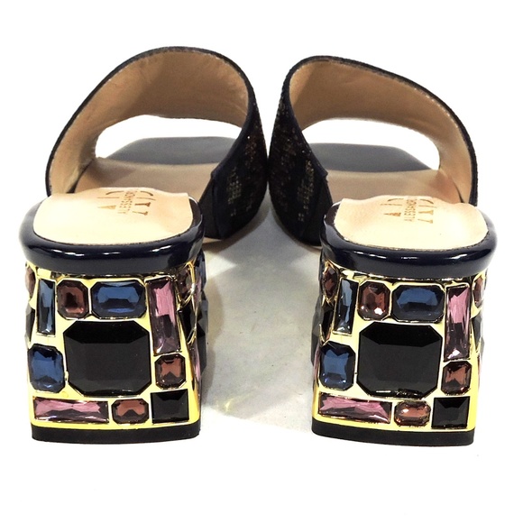 ALESSANDRO DI MARIA 🇮🇹 WOMEN'S BLACK SUEDE SUMMER COMFORT MULES - Picture 5 of 10